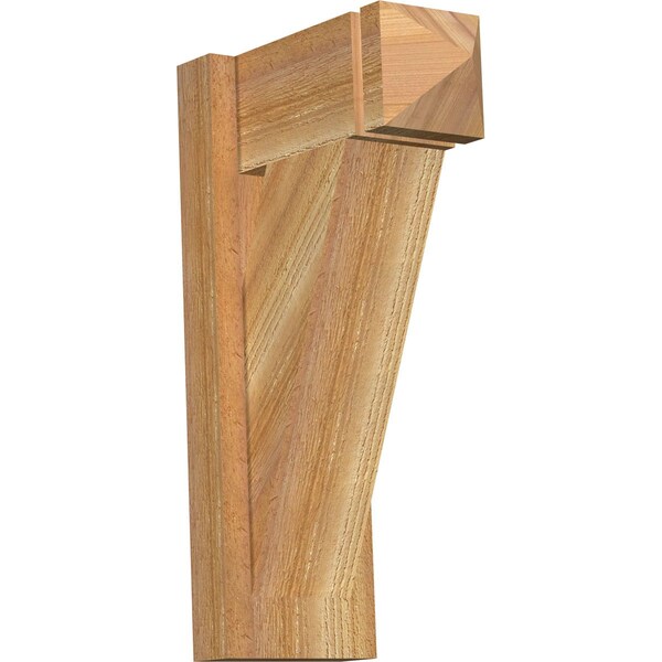 Ekena Millwork Traditional Arts & Crafts Rough Sawn Outlooker, Western Red Cedar, 6"W x 12"D x 20"H OUT06X12X20TRA03RWR - main